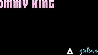 Winsome Tommy King's big natural tits video