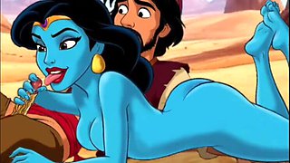 Aladdin Cuckold: Magic Lamp Makes His Wife Cheat in Dirty Cartoon Sex