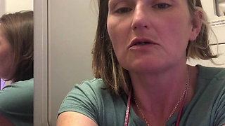 Huge Piss on Plane After Holding It for Four Hours!