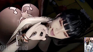 Eve Getting Her Thicc Fat Ass Fucked by a BBC, Emma Frost's Tight Ass Pussy Fucking From Behind