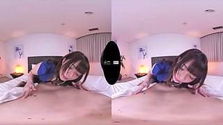 Sex-addicted asian harlot incredible VR porn video