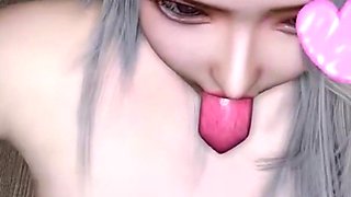 3D Cute Asian Babe Teasing the Big Dick to Fuck Her Pussy in the Hospital