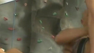 Two rock climbers get their assholes filled with hard dick