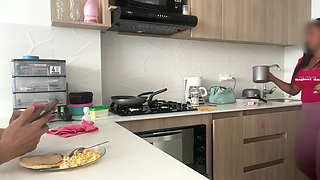 Latina Maid with Huge Ass His Boss Can't Resist
