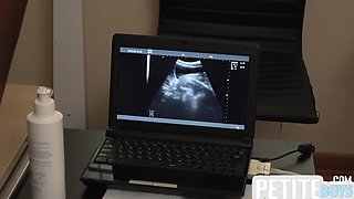 Petite gayboy barebacked during ultrasound at doctor