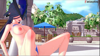 Clorinde bikini hot cowgirl sex - Genshin Impact
