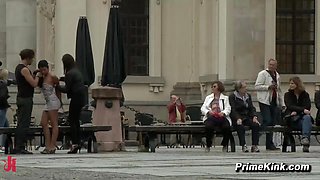 Ass fucking Nail Sub Bound In Public