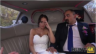 Excited Girl In Wedding Dress Fools Around Not With Future Hubby With Jennifer Mendez