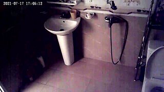 Hot asian teacher big tit shower voyeur