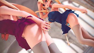 Mmd R-18 Anime Girls Sexy Dancing Clip 314