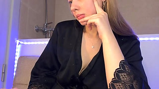 Amateur blonde fucking so hot in the bathroom