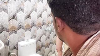 First Time Secretly Caught Mumbai Stepsister Bathing