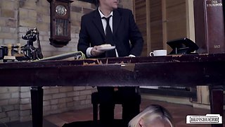Conny Dachs Commands Obedient Blonde in Office Heat