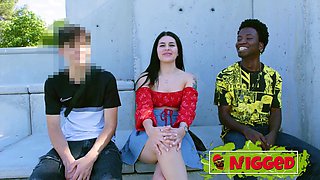 Paola White's boyfriend wants her to ride a BLACK PENIS!!