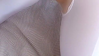 Footjob in Teasing Sexy Pantyhose and Cum on My Pussy