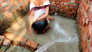 18+ Outdoor Bathing With Sexy Uniform Clear Voice