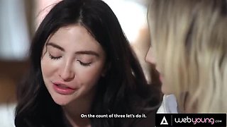 Hot Teen Threesome - Jane Wilde & Melody Marks Cheat with Jazmin Luv