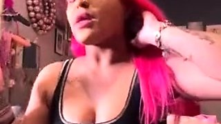 Big boobs milf masturbates with her dildo