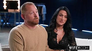 Hotwife MILF Ridley Rides Hard in Doggystyle - Big Tits, Creampie & Heels