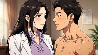 Anime porn, perv doctor, doctor fucks patient