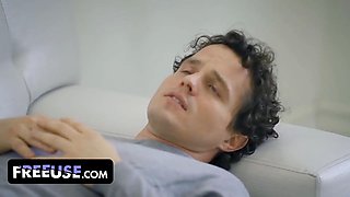 Approach turned taboo Robby Echo takes dr. lily and blake ass inside-out by storm