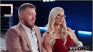 Ashley Hard, Lil D And Ashley Sage - Bbc Loving Blonde Hotwife Ashley Gets Fucked Hard While Hubby Films