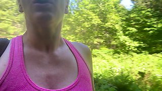 Hiking, Pissing and Masturbating in the Woods