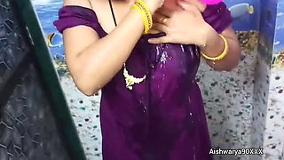 Desi Indian Bhabhi Aishwarya Nude Bathing in Bathroom - Big Ass, Tight Pussy, HD Close-Up