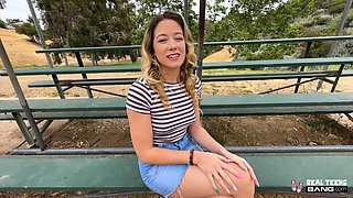 River Lynn: Blonde Stranger's Wild Amateur Street Adventure