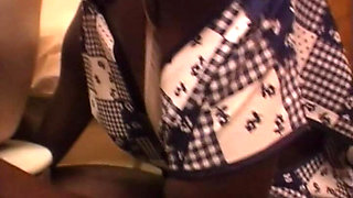 Horny Old Slut Has Sex with Her Black Cleaning Lady