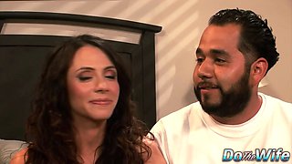 Cuck Watches His Wife Ariella Ferrera Orgasm While Riding Cock