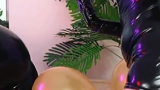 Hot Fetish, Air Balloons and Girls Latex Rubber Party Arya Grander
