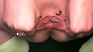 Sklavins Stabbed Her Labia