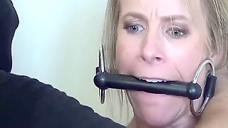 Police Woman Stripped, Hogtied And Ballgagged