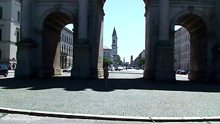 Amateur ass ramming outdoors