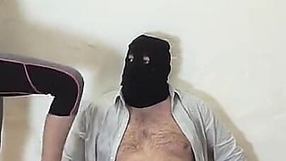 Gym Babe Dominates Fat Masked Submissive