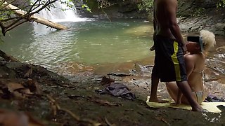 Sucking Daddy Dick At The Waterfall (almost Caught)