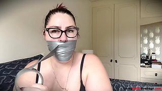 Lacey - Self Gag Fun and Orgasms After Gym Part 1