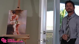 Hot Stepdaughter Avery Black Rims Tommy Gunn - Wet Anal Licking & Fetish Fun