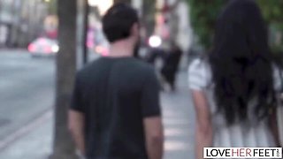 Love Her Feet featuring Logan Pierce and Silvia Saige's lingerie trailer