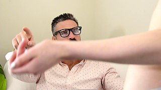 Sexy Megan Winters fucks her stepdad