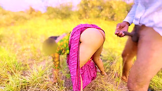 beautiful village girl when meet her bf in jungle then catch by Land owner and land owner fuck the cute village girl Clear hindi