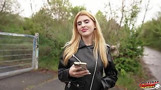 German Scout Gets Anal in Berlin Pick Up - Big Boobs Blonde Latina Lola Morango Squirts Hard