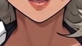Waifu Mature Secretary POV - Office Phone Call Close-up Boob Teasing Undressing