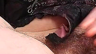 I Put the Microphone on My Hairy Cunt. Close-up of the Big Labia on My Cunt