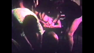 Hard Gangbang for a Big Tits Young Brunette