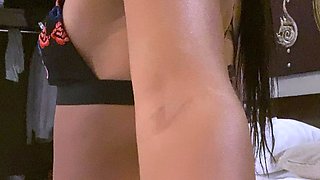 Amateur Asian teen sucks this big hard cock