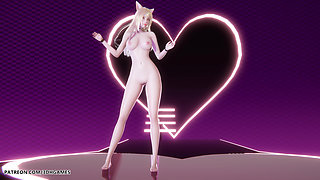 [mmd] Ahri Hot Naked Dance League of Legends Hentai Uncensored