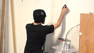 Cheating Wife Creampied by the Handyman