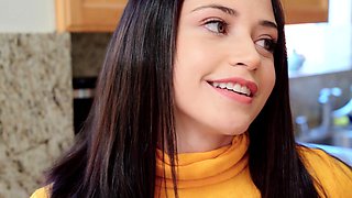 POV blowjob for big cock from blonde MILF